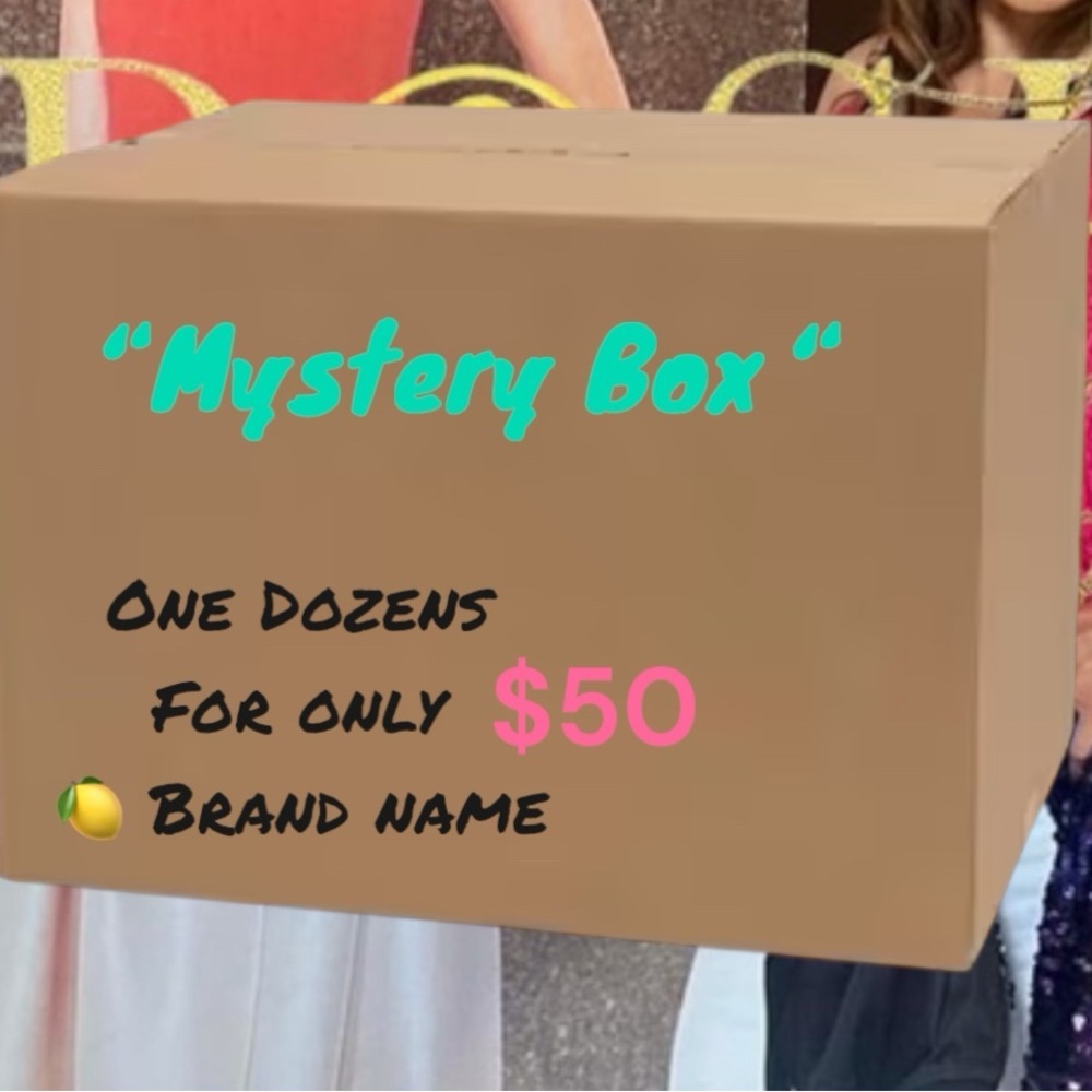 Mystery Box Brand name of 12 styles 👗👚👖🧥👕👔🎽